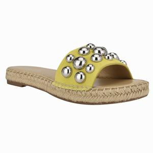 Nine West Blast Espadrille Slides - Yellow - Ireland (AW5807129)